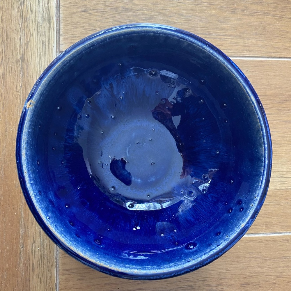 Handmade Cobalt Blue Bowl Pottery